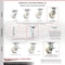 Service Caster 8 Inch Nylon Caster Brakes/Swivel Locks and 2 Rigid, 2PK SCC-35S820-NYB-SLB-BSL-2-R-2 - alternate 5